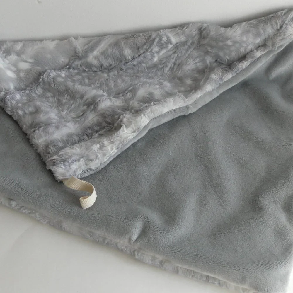 Gray Fawn Pet Comforting Calming Blanket